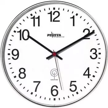 PEWETA relógio de parede sem fios preto mate plástico 30 cm preto/branco 51.130.313