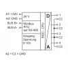 METZ MR-F-AO4 módulo de saída analógica Modbus RTU, 4 canais, RS485, 16 bits, calha DIN 110835130270