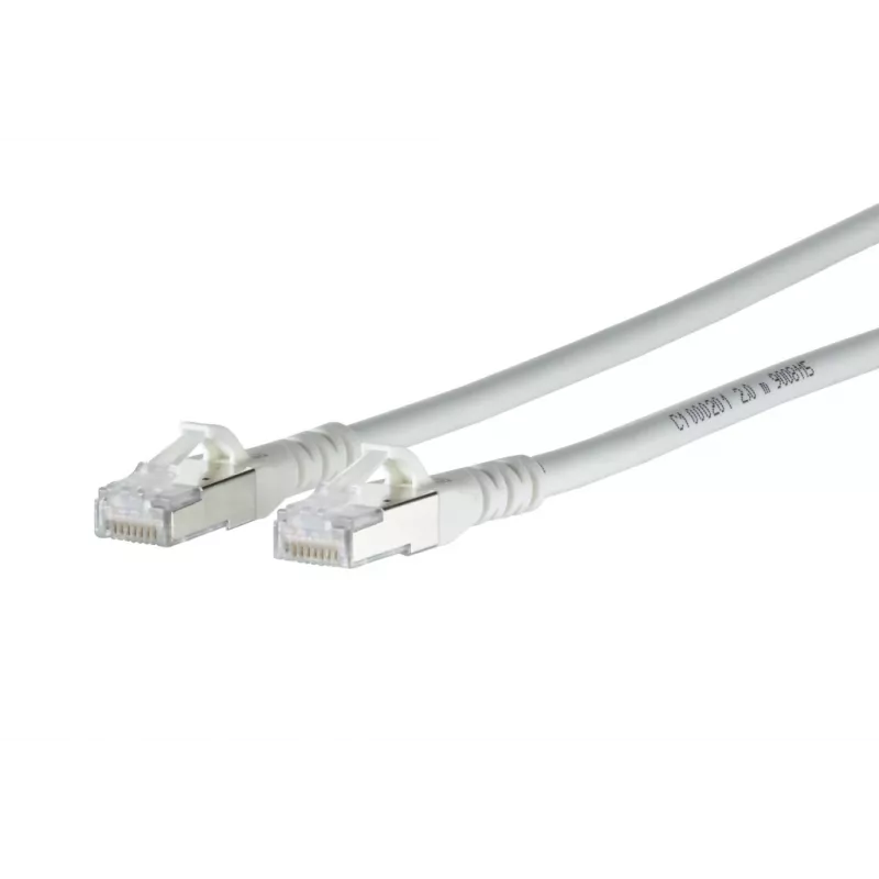 METZ CONNECT 1308450388-E cabo de rede Cat6a S/FTP, RJ45, 0,3 m, branco