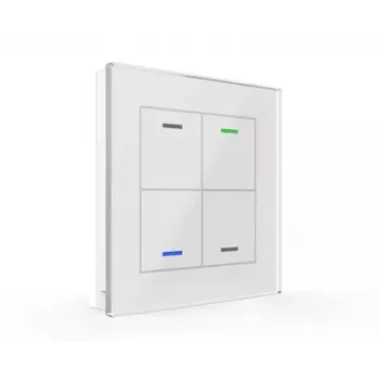 MDT BE-GTL4TW.01 Glass Switch II Light 4 teclas branco