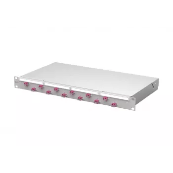 METZ CONNECT VIK 12xLC-D OM4 painel de patch de fibra ótica 1U 24 fibras 1504507512-F