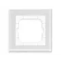MDT moldura de vidro 1 função branco para módulos de 63mm BE-GTR163W.01