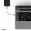 Flexline cabo de carregamento e sincronização USB, USB-A para USB-C, 2.0, ABS, branco, 0,5m (FL31-13040)