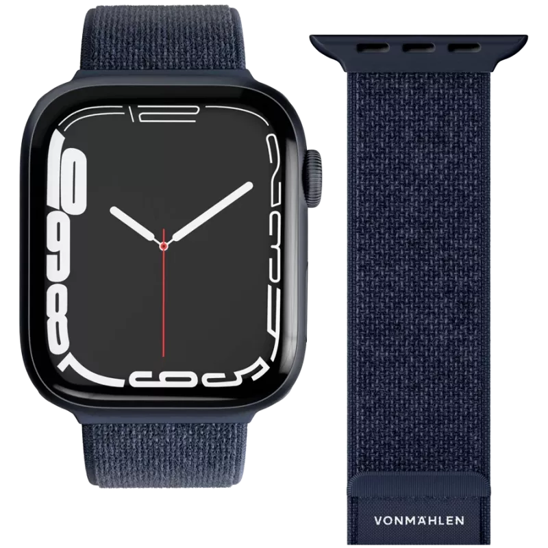 VONMÄHLEN Fitness Loop 2 Pulseira de smartwatch para Apple Watch 40/41/42mm, Azul-marinho, Tamanho único