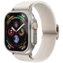 VONMÄHLEN Classic Nylon Loop para Apple Watch 40/41/42mm, Creme