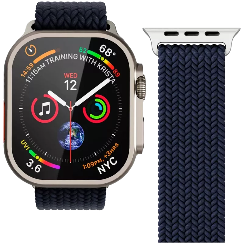 VONMÄHLEN Loop tecido para Apple Watch 40/41/42mm, Navy