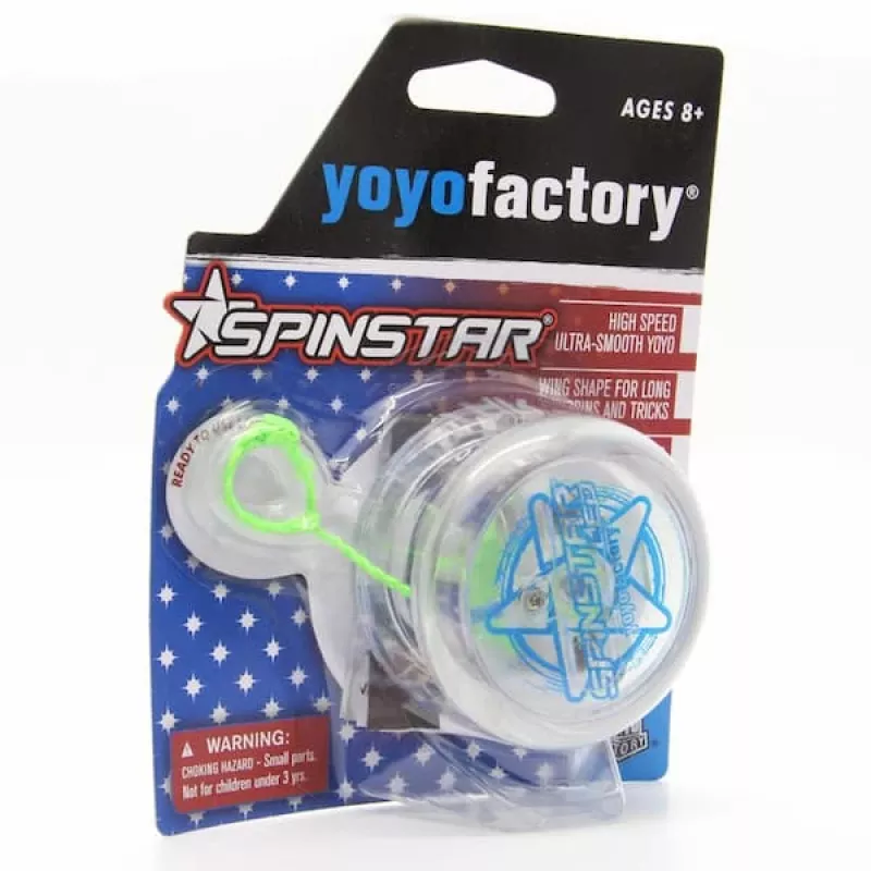 YoYoFactory Spinstar yo-yo azul luminoso no escuro para principiantes a avançados