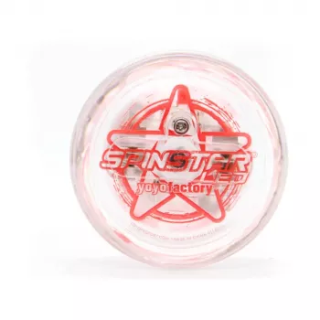 YoYoFactory Spinstar yo-yo vermelho luminoso no escuro para principiantes a avançados