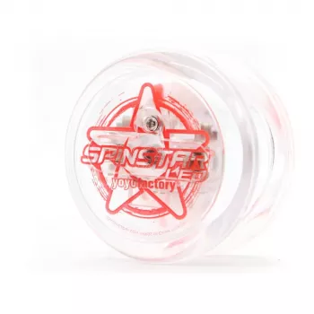 YoYoFactory Spinstar yo-yo vermelho luminoso no escuro para principiantes a avançados