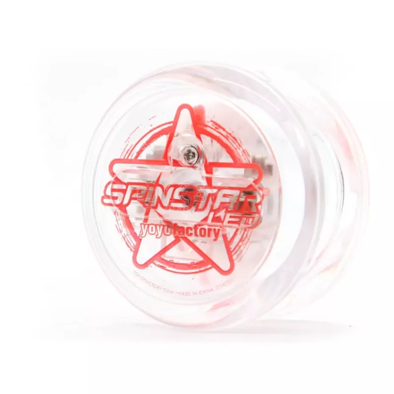YoYoFactory Spinstar yo-yo vermelho luminoso no escuro para principiantes a avançados