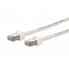 Cabo patch METZ BTR 13084V7588-E Ultraflex500 Cat.6A S/FTP RJ45 branco 7,5m