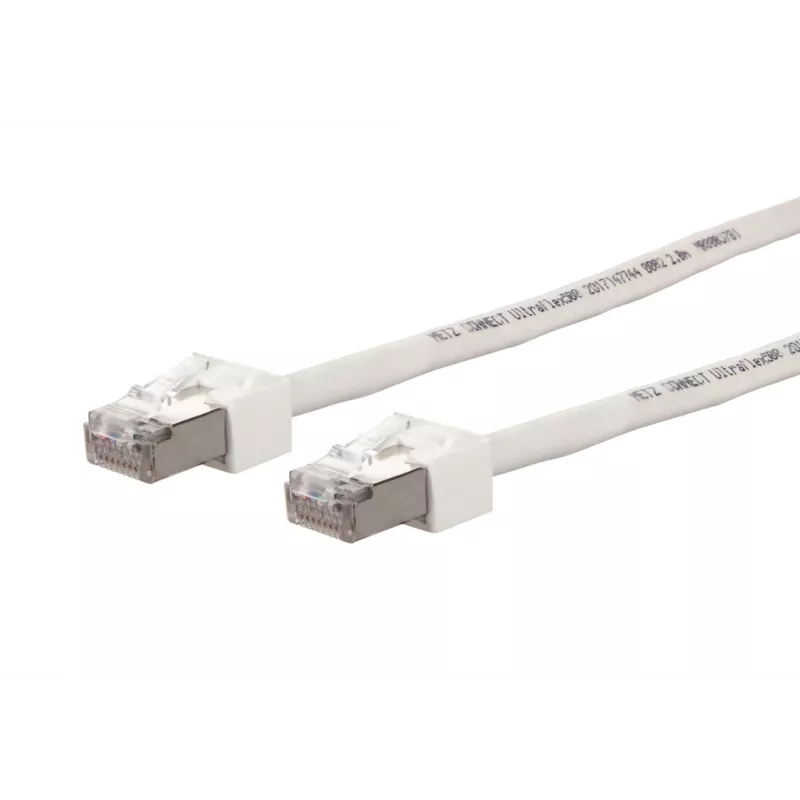 Cabo patch METZ BTR 13084V7588-E Ultraflex500 Cat.6A S/FTP RJ45 branco 7,5m