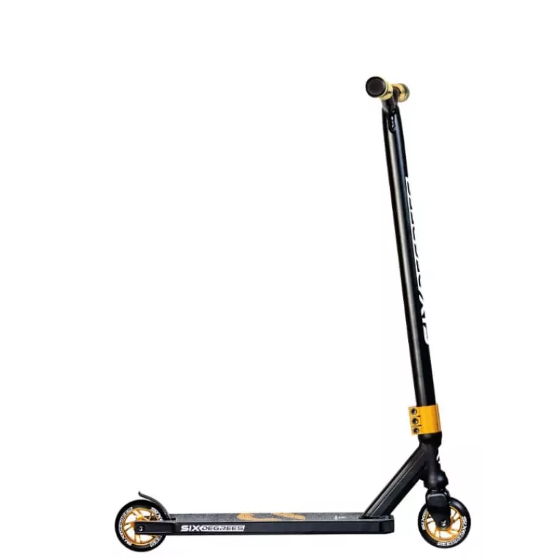 Trotinete de stunt Six Degrees AU 548 - preto/dourado