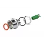 Conector fêmea METZ CONNECT MMT361A115-0001 M12 5 polos codificação A ligação por parafuso conector de campo, reto, IP67, aço