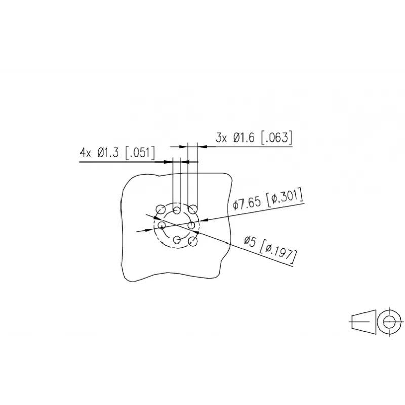 Conector fêmea METZ CONNECT MMT361A115-0001 M12 5 polos codificação A ligação por parafuso conector de campo, reto, IP67, aço