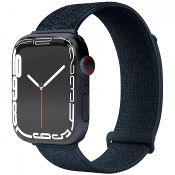 VONMÄHLEN Fitness Loop 2 Pulseira de smartwatch para caixa de 44 mm, 45 mm, 46 mm, 49 mm, tamanho único, azul-marinho