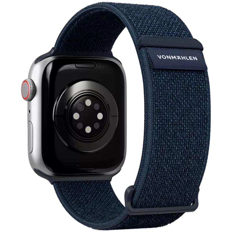 VONMÄHLEN Fitness Loop 2 Pulseira de smartwatch para caixa de 44 mm, 45 mm, 46 mm, 49 mm, tamanho único, azul-marinho