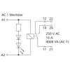 METZ Connect RM21 Relé de potência miniatura 24 V AC 1 comutador 16 A PCB 11051110