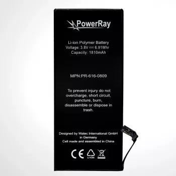 PowerRay Bateria PR-616-0809 para iPhone 6, 1810 mAh, a granel