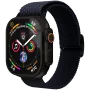 VONMÄHLEN Woven Loop para Apple Watch 44/45/46/49 mm, azul-marinho preto