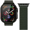 VONMÄHLEN Woven Loop para Apple Watch 44/45/46/49 mm, verde-azeitona preto