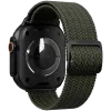 VONMÄHLEN Woven Loop para Apple Watch 44/45/46/49 mm, verde-azeitona preto