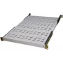 IT-BUDGET Fundo fixo de 19 polegadas para rack, capacidade de carga 150 kg, profundidade 650 mm, cinzento-claro 90ITB19FBX650G