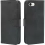 Capa flip wallet premium em pele AIMOYU para iPhone SE (2022/2020), iPhone 8/7 - preto