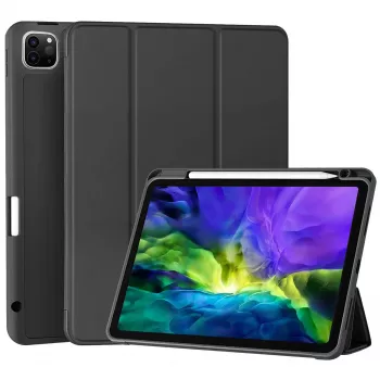Capa flip cover MRDISC para Apple iPad Pro M4 – preto TPU MG-FLIPIPADPM4