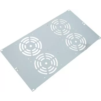 Painel de ventilação IT-BUDGET 19 polegadas 6U para 4 ventoinhas 120x120 mm cinzento-claro 90ITBSRK19XNOFAN4G