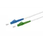 Cabo de patch de fibra ótica METZ CONNECT 151P7JOJA20E LC-S/LC-S APC OS2 monomodo, 2 m, branco, LSZH