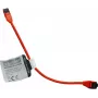 Cabo de patch Ethernet slim IT-BUDGET Cat.8.1, S/FTP, 40 Gbps, 2000 MHz, LSZH, PoE+, vermelho, 0,5 m 90ITBSLIM81PK050R