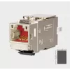 Keystone Jack METZ CONNECT C6Amodul K 180° 25G, blindado, Cat.6A, 25 Gigabit Ethernet, IDC sem ferramentas, zamac, certificado GHMT 130B21-25-E