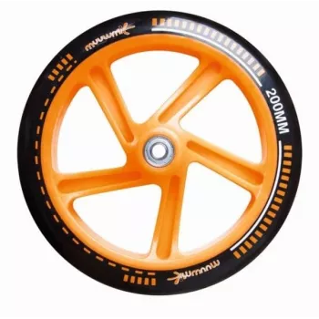 Trotinete de alumínio MUUWMI AU 116 200 mm preto/laranja