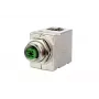 METZ MWN911A115 Conector macho/fêmea M12 de 4 polos codificação A para sensor/atuador, montagem em painel, ficha para conector fêmea, IP67