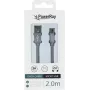 PowerRay Cabo de dados USB para Micro-USB, 2 m, cinzento têxtil, blister PR-DCUM200TGY