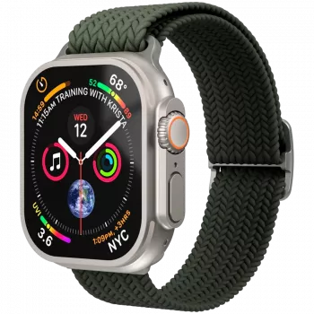 VONMÄHLEN Loop tecido para Apple Watch 40/41/42mm, verde azeitona