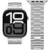 VONMÄHLEN Link Bracelet 2 para Apple Watch 40/41/42mm, aço inoxidável, Prateado