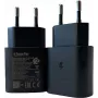 PowerRay PR-TA800EBE Carregador de parede USB-C PD 18W, EU 2 pinos, Preto, Bulk
