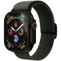 VONMÄHLEN Woven Loop para Apple Watch 40/41/42mm, verde azeitona e preto