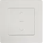 PowerRay PR-SCS-01 Interruptor de estore inteligente tátil WiFi, moldura de vidro Branco