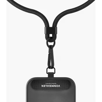 VONMAEHLEN Infinity Go Cordão universal para telemóvel Preto – ajustável até 150 cm