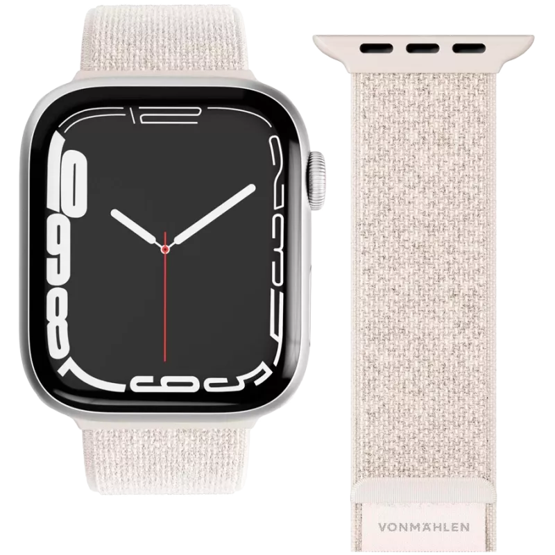 VONMÄHLEN Fitness Loop 2 pulseira para Apple Watch 40/41/42mm, creme