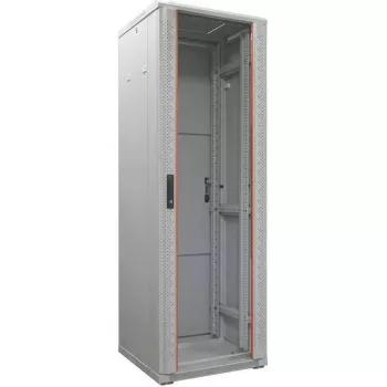 IT-BUDGET armário de servidor 19 polegadas SRK - 42 HE - LxP 600x1000 mm - porta de vidro/chapa maciça - montado - cinzento claro (99ITB19SRK42610GGNM)