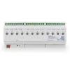 MDT AKI-1216.04 atuador de comutação KNX, 12 canais, 12 TE calha DIN, 16/20 A, 230 V AC, carga capacitiva 200 µF