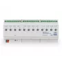 MDT AKI-1216.04 atuador de comutação KNX, 12 canais, 12 TE calha DIN, 16/20 A, 230 V AC, carga capacitiva 200 µF