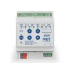 MDT JAL-0410D.02 atuador de estores 4 canais, 4TE, 24VDC, 8A