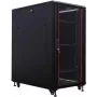 IT-BUDGET rack de servidor 19 polegadas SRK - 27U - 800x1000 mm - porta de vidro/aço - calhas de cabos - Flatpack - preto 90ITB19SRK27810GSN