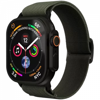 VONMÄHLEN Classic Nylon Loop 40, 41, 42mm tamanho único, verde azeitona preto