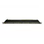 IT-BUDGET painel de patch 19 polegadas ultrafino, 0,5U, totalmente blindado, Cat.6A, 24 portas, PoE++, preto (90ITBPP6A05S)